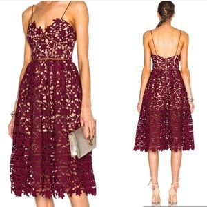 New Self Portrait Azaelea Guipure-Lace Illusion Dress